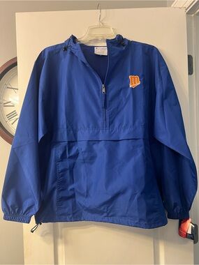 NWT Chanpion foldable hooded half zip up jacket size L